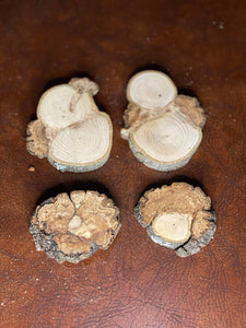 Four Maple Burl Slices, Approximately 5 Inches In Length by a Half Inch Thick