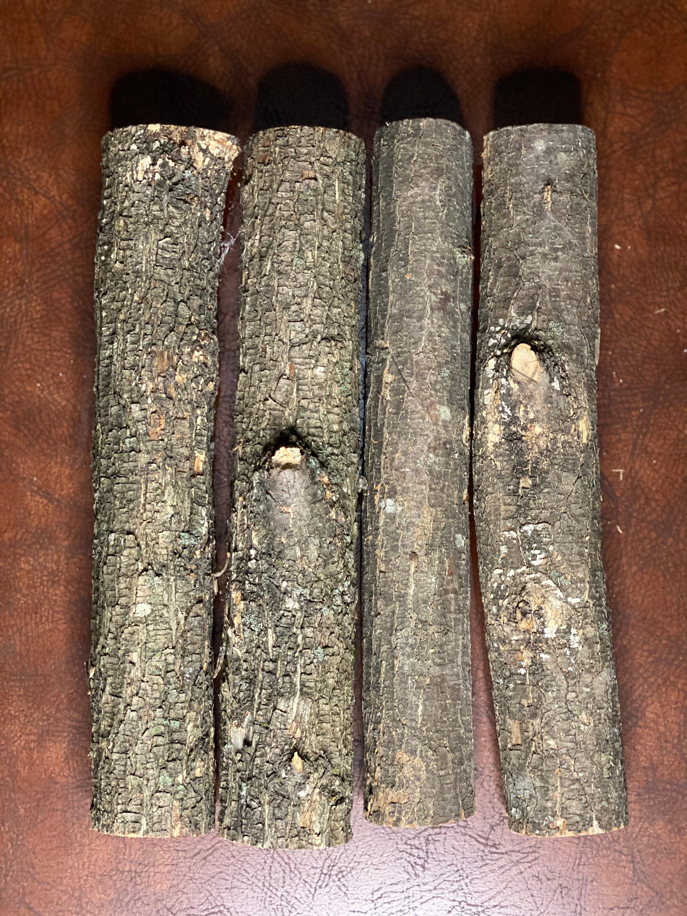 Ironwood Logs, 4 Count, Approximately 12 Inches Long by About 2 Inches in Diameter