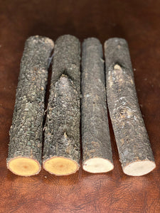 Ironwood Logs, 4 Count, Approximately 12 Inches Long by About 2 Inches in Diameter