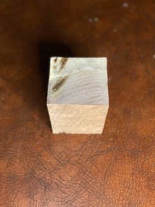 Black Walnut Cube, Approximately 2.5 Inches Long by 2.25 Inches Wide by 2.25 Inches High