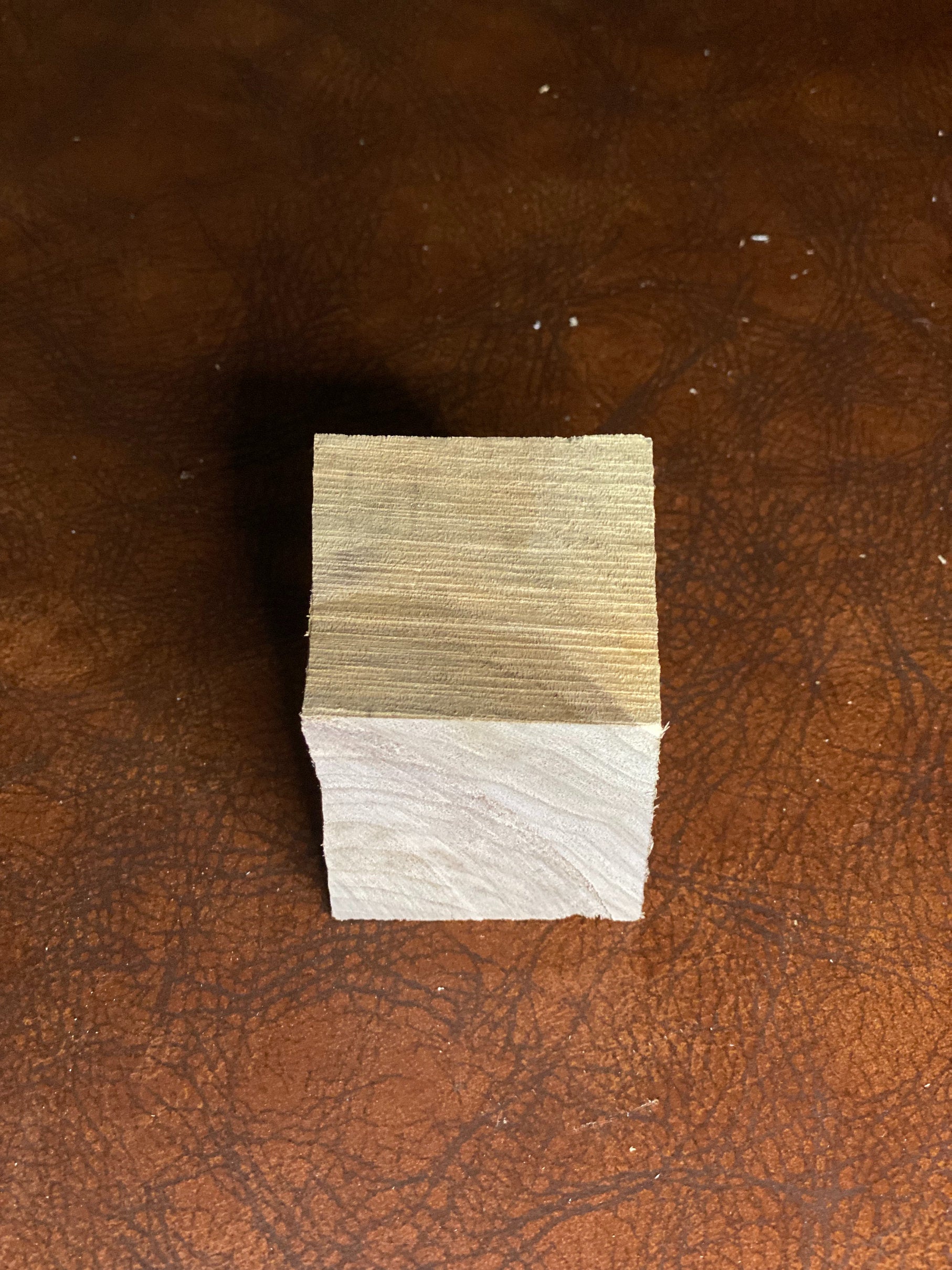 Black Walnut Cube, Approximately 2.5 Inches Long by 2.25 Inches Wide by 2.25 Inches High