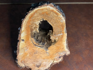 Burl, Cherry Burl With Natural Hole, About 11 Inches Long x 9 Inches Wide x 7 Inches Thick