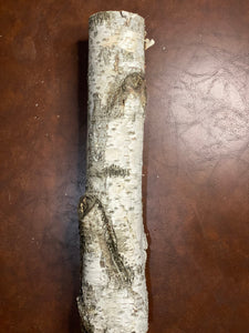 White Birch Log, Approximately 21 Inches Long by 4 Inches Wide and 4 Inches High