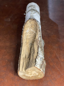 White Birch Log, Approximately 21 Inches Long by 4 Inches Wide and 4 Inches High