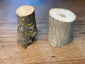 Unique Hickory Logs, Approximately 3 to 4 Inches Long by 2 to 3 Inches Wide and 2 Inches Tall