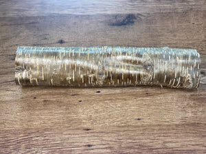 Yellow Birch Log, Golden Brown, Approximately 16 Inches Long by 3 Inches Diameter