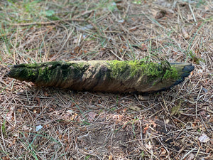 Mossy Wood Spiral, Moss Bark Spiral, Approximately 15 Inches Long by 3 Inches Wide and 3 Inches Wide