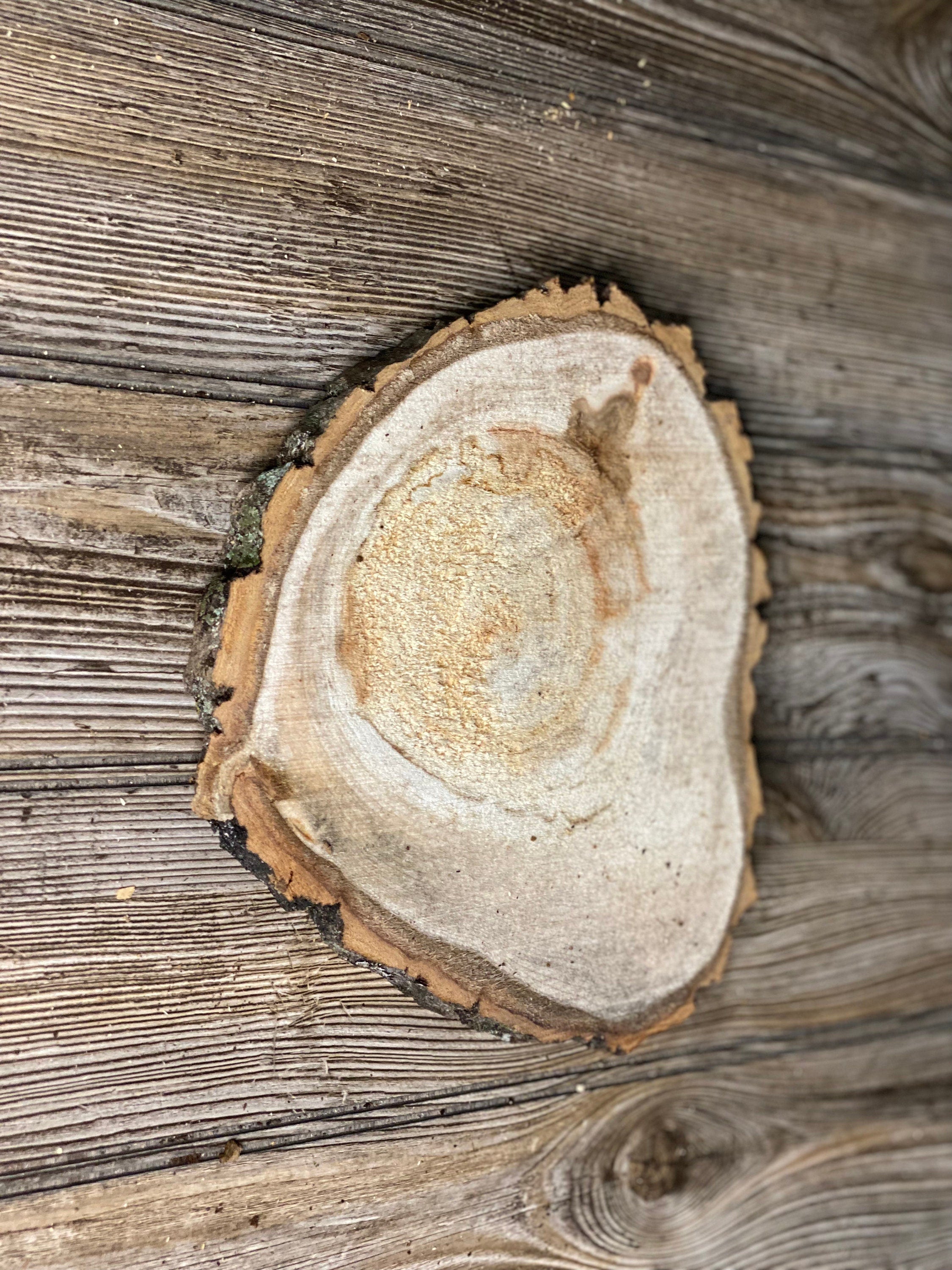 Heart Shaped Aspen Burl Slice, Approximately 9 Inches Long by 9 Inches Wide and 3/4 Inch Thick