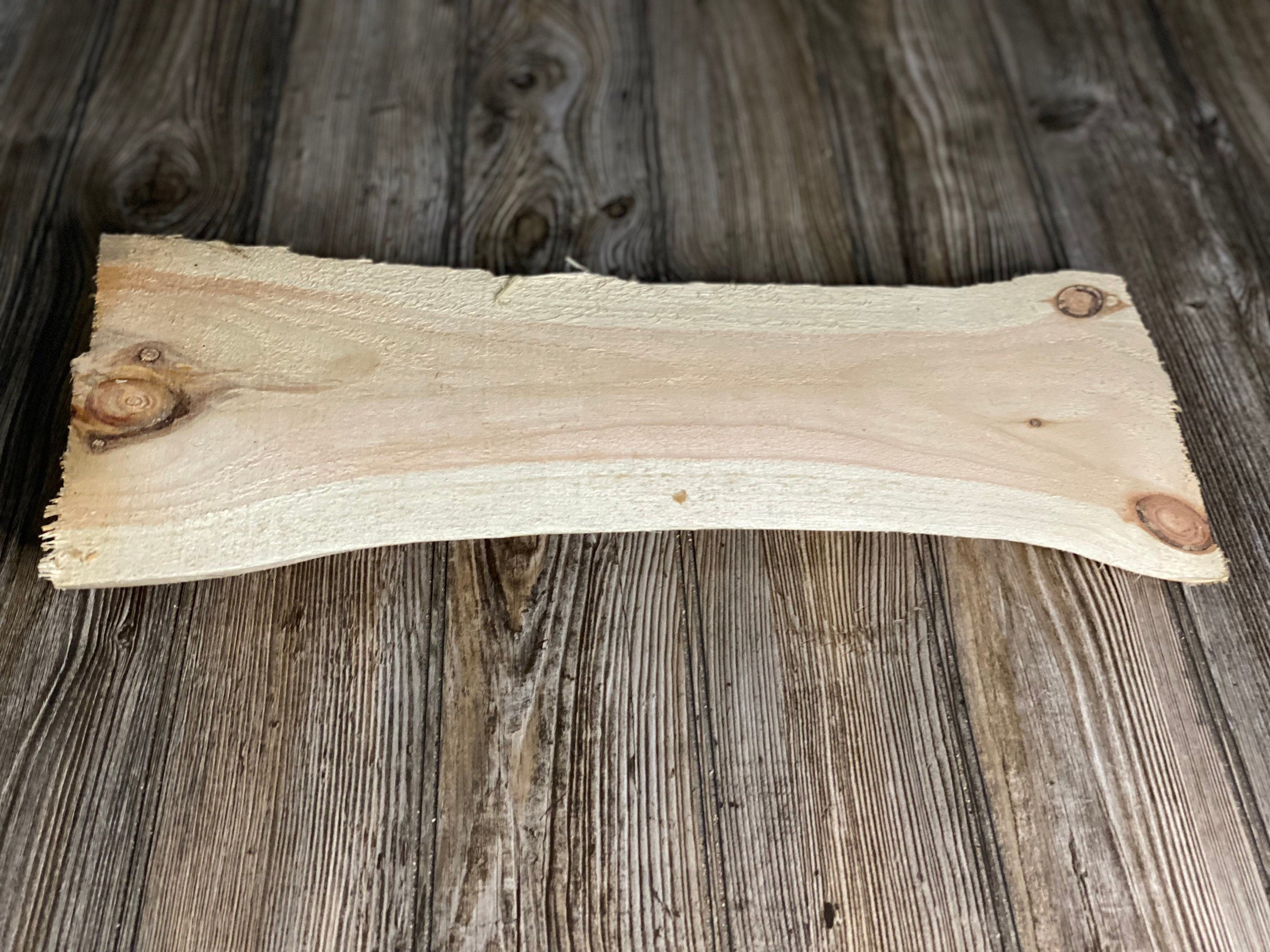 Smooth Pine Wood Slab, Approximately 18 Inches Long by 8 Inches Wide and 2 Inches Tall