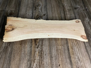 Smooth Pine Wood Slab, Approximately 18 Inches Long by 8 Inches Wide and 2 Inches Tall