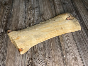 Smooth Pine Wood Slab, Approximately 18 Inches Long by 8 Inches Wide and 2 Inches Tall
