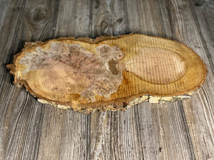 Large Cherry Burl Slice, Approximately 18 Inches Long by 9.5 Inches Wide and 3/4 Inch Thick