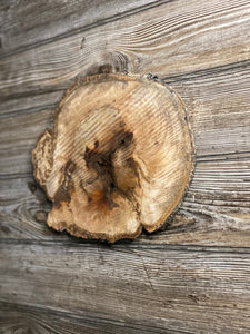 Hickory Burl Slice, Approximately 10.5 Inches Long by 9 Inches Wide and 3/4 Inch Thick