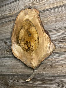 Hickory Burl Slice, Approximately 14 Inches Long by 10 Inches Wide and 3/4 Inch Thick