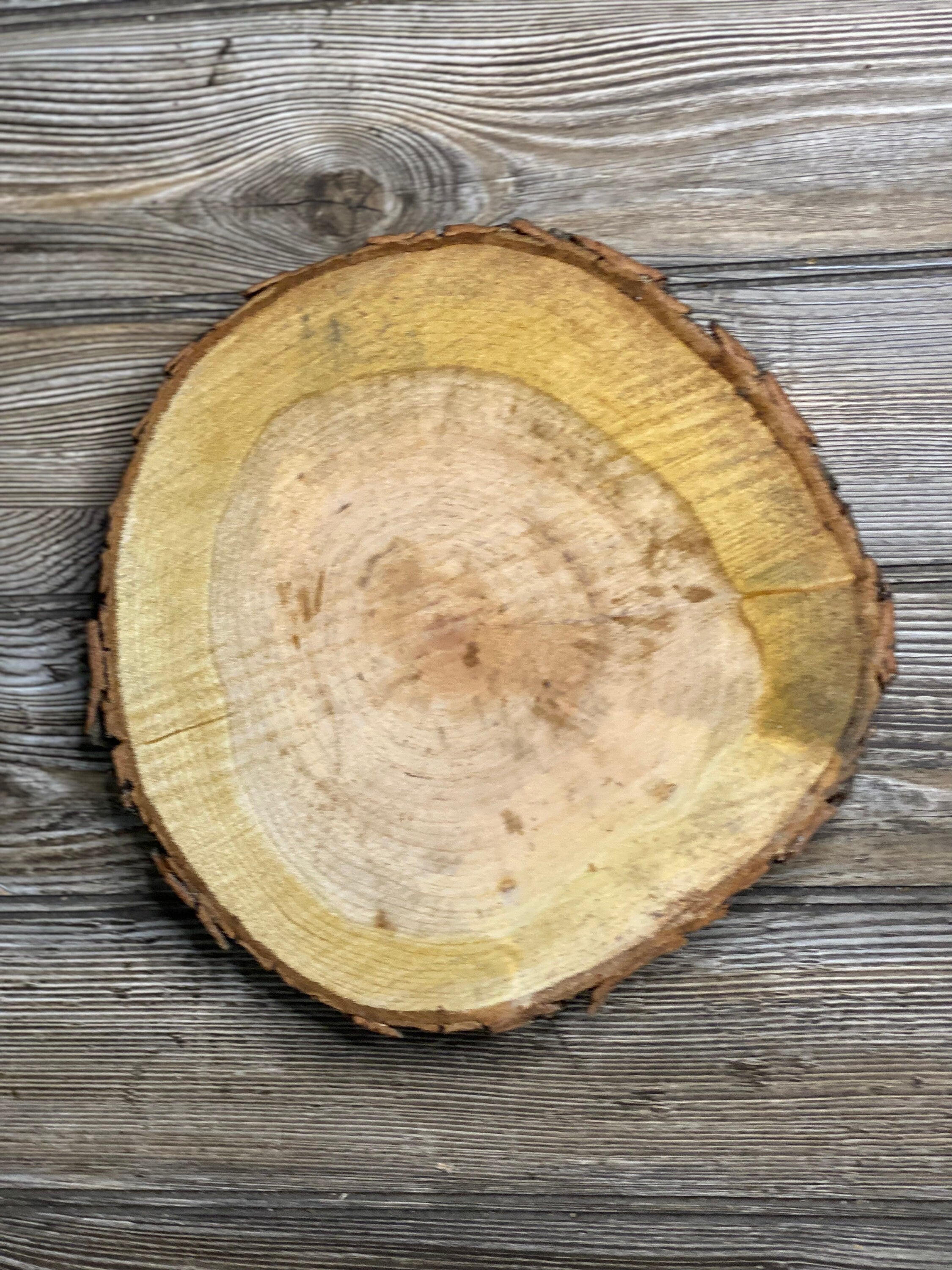 Cherry Wood Slice, Approximately 10 Inches Long by 9.5 Inches Wide and 1.5 Inch Thick