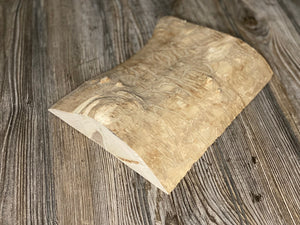 Wood Slab with Natural Squiggles, Approximately 10 Inches Long by 8 Inches Wide and 2 Inches Tall