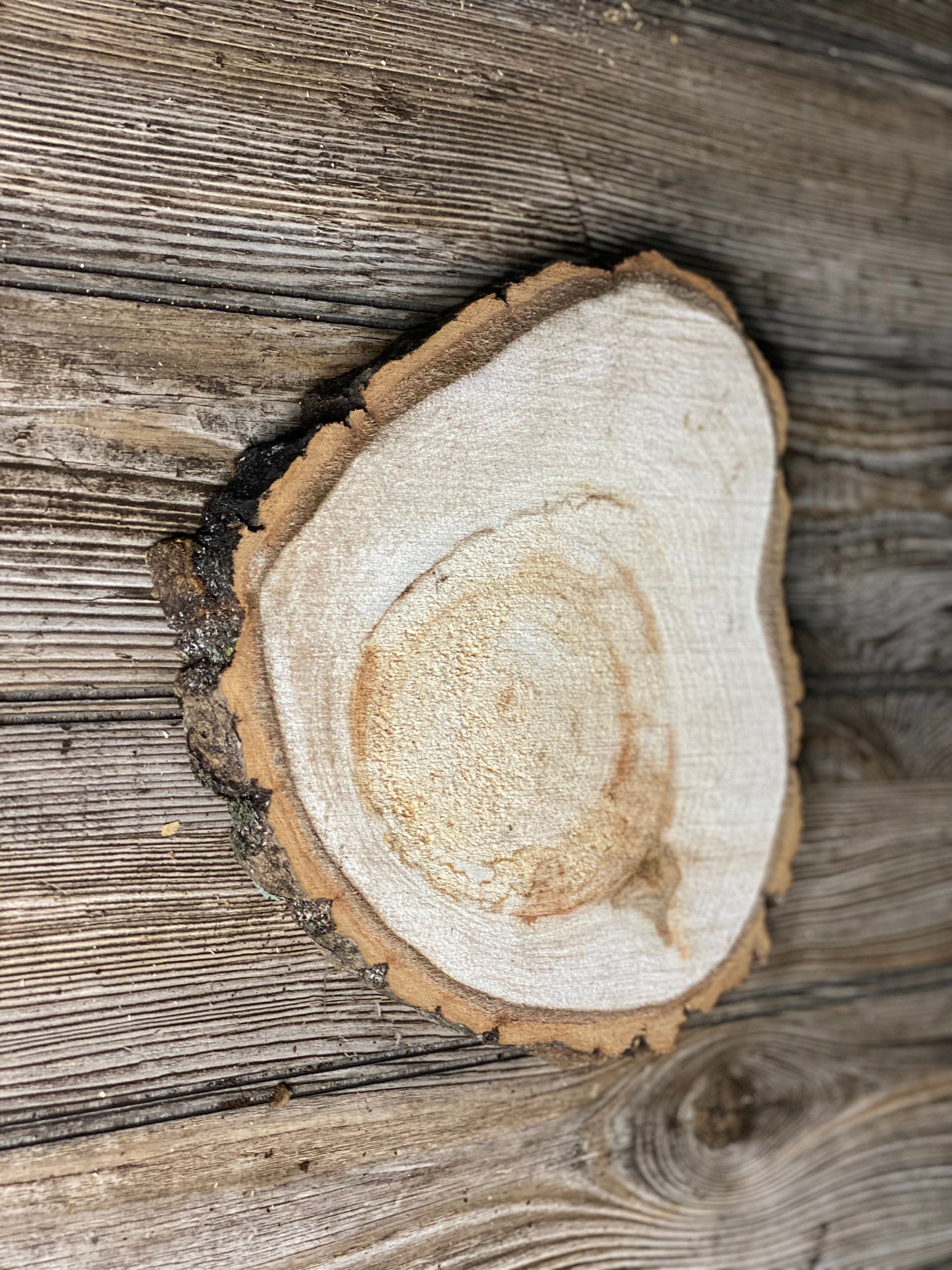 Heart Shaped Aspen Burl Slice, Approximately 9 Inches Long by 9 Inches Wide and 3/4 Inch Thick