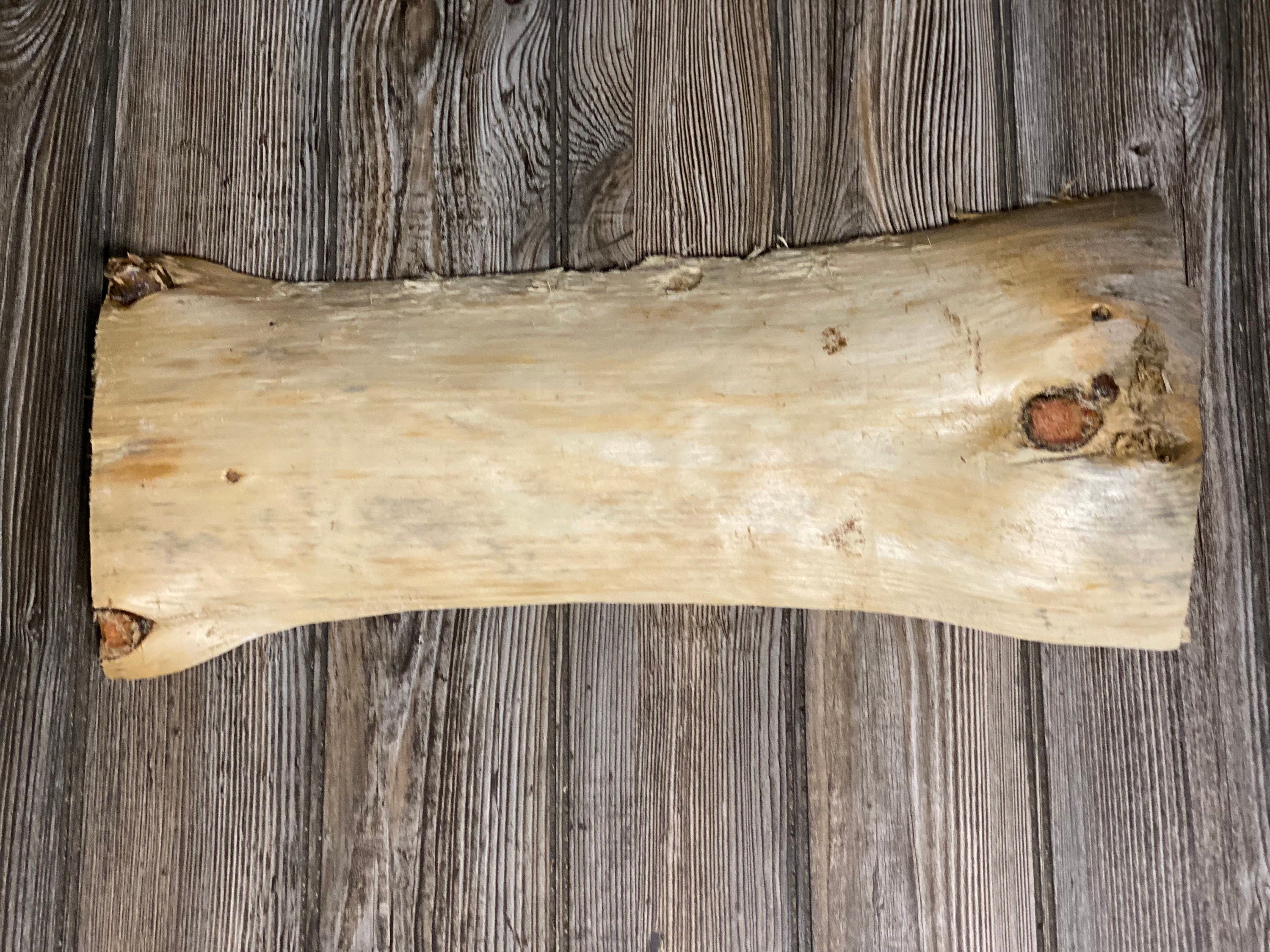 Smooth Pine Wood Slab, Approximately 18 Inches Long by 8 Inches Wide and 2 Inches Tall