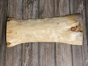 Smooth Pine Wood Slab, Approximately 18 Inches Long by 8 Inches Wide and 2 Inches Tall