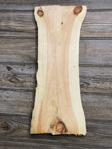 Smooth Pine Wood Slab, Approximately 18 Inches Long by 8 Inches Wide and 2 Inches Tall