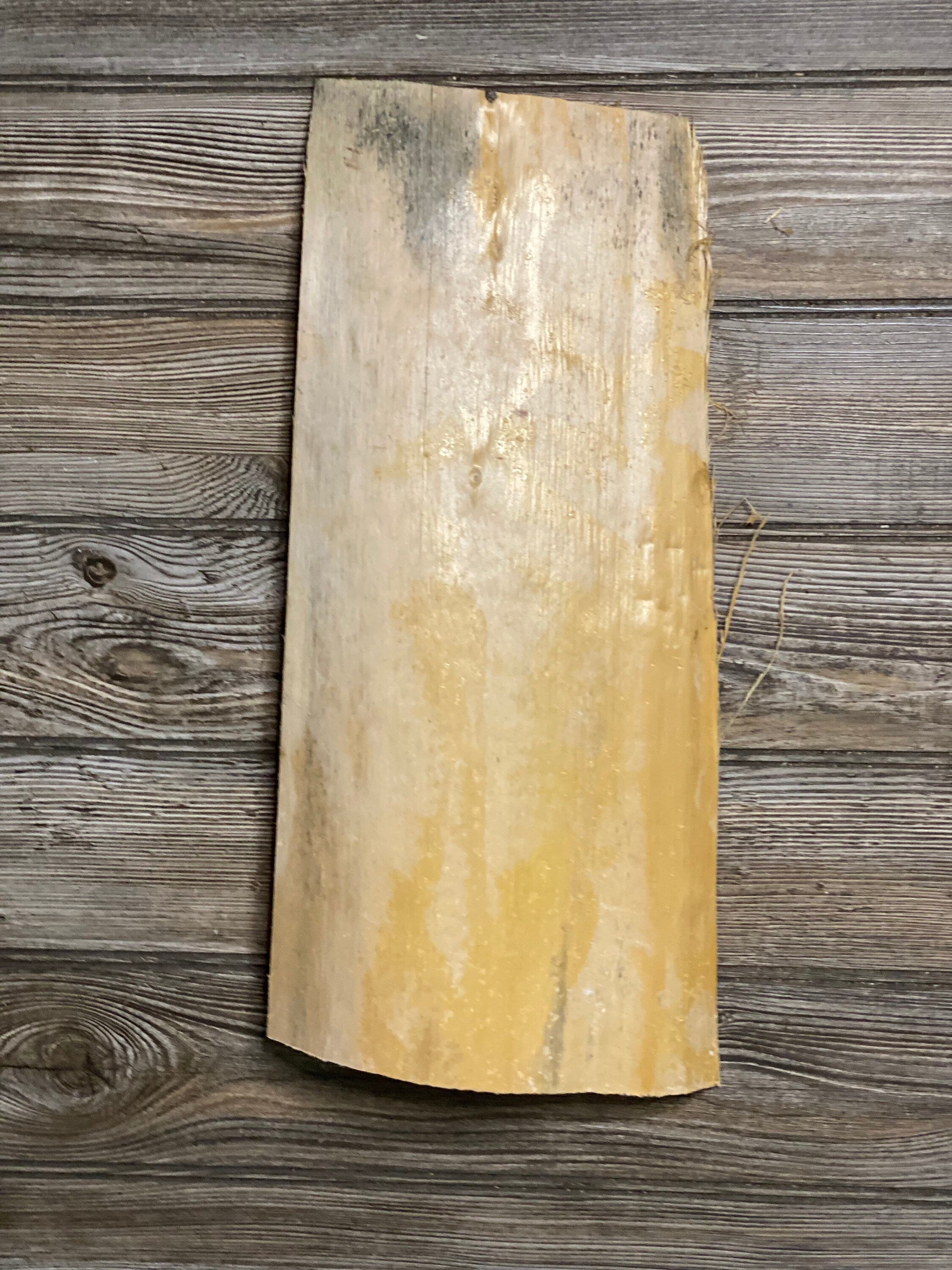 Smooth Pine Wood Slab, Approximately 17 Inches Long by 8 Inches Wide and 2.5 Inches Tall