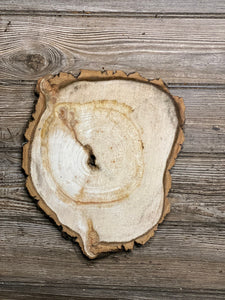 Aspen Burl Slice, Approximately 11 Inches Long by 9.5 Inches Wide and 3/4 Inch Thick