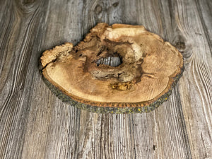 Hickory Burl Slice, Approximately 12.5 Inches Long by 10 Inches Wide and 3/4 Inch Thick
