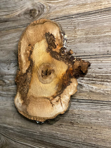 Hickory Burl Slice, Approximately 11 Inches Long by 10 Inches Wide and 3/4 Inch Thick