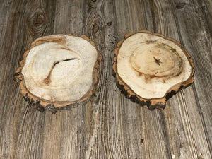 Two Aspen Burl Slices, Approximately 11 Inches Long by 9 Inches Wide and 3/4 Inches Thick