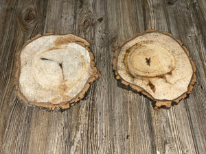 Two Aspen Burl Slices, Approximately 11 Inches Long by 9 Inches Wide and 3/4 Inches Thick