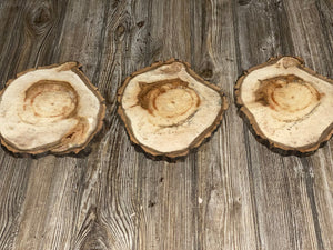 Three Aspen Burl Slices, Approximately 10 Inches Long by 9 Inches Wide and 3/4 Inches Thick