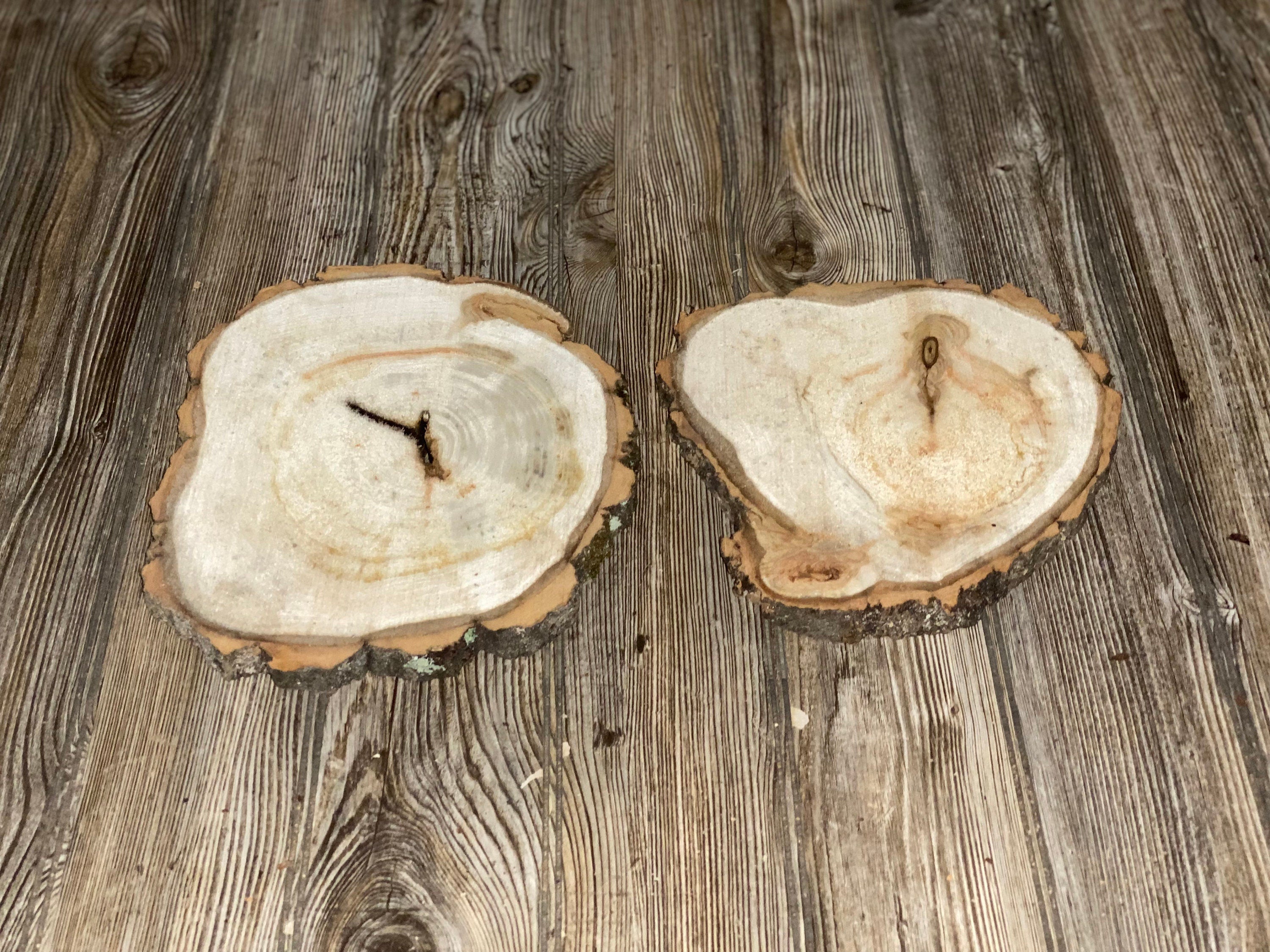 Two Aspen Burl Slices, Approximately 9.5-10.5 Inches Long by 9 Inches Wide and 3/4 Inches Thick