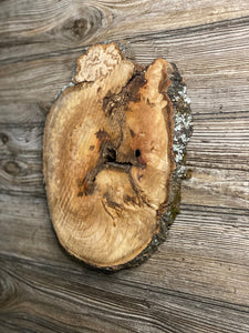 Hickory Burl Slice, Approximately 11.5 Inches Long by 9 Inches Wide and 3/4 Inch Thick