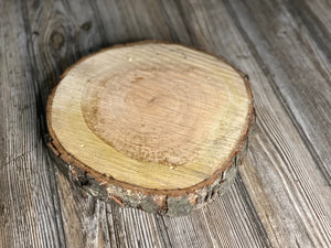 Cherry Wood Slice, Approximately 10 Inches Long by 9.5 Inches Wide and 1.5 Inch Thick