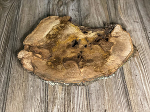 Hickory Burl Slice, Approximately 13 Inches Long by 10 Inches Wide and 3/4 Inch Thick