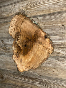 Hickory Burl Slice, Approximately 12.5 Inches Long by 11 Inches Wide and 3/4 Inch Thick