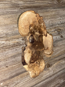 Hickory Burl Slice, Approximately 14 Inches Long by 9 Inches Wide and 3/4 Inch Thick