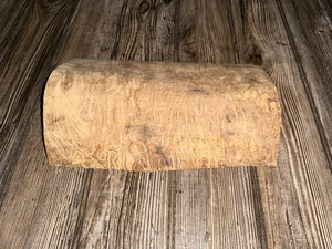 Wood Slab with Natural Squiggles, Approximately 11.5 Inches Long by 7.5 Inches Wide and 2 Inches Tall