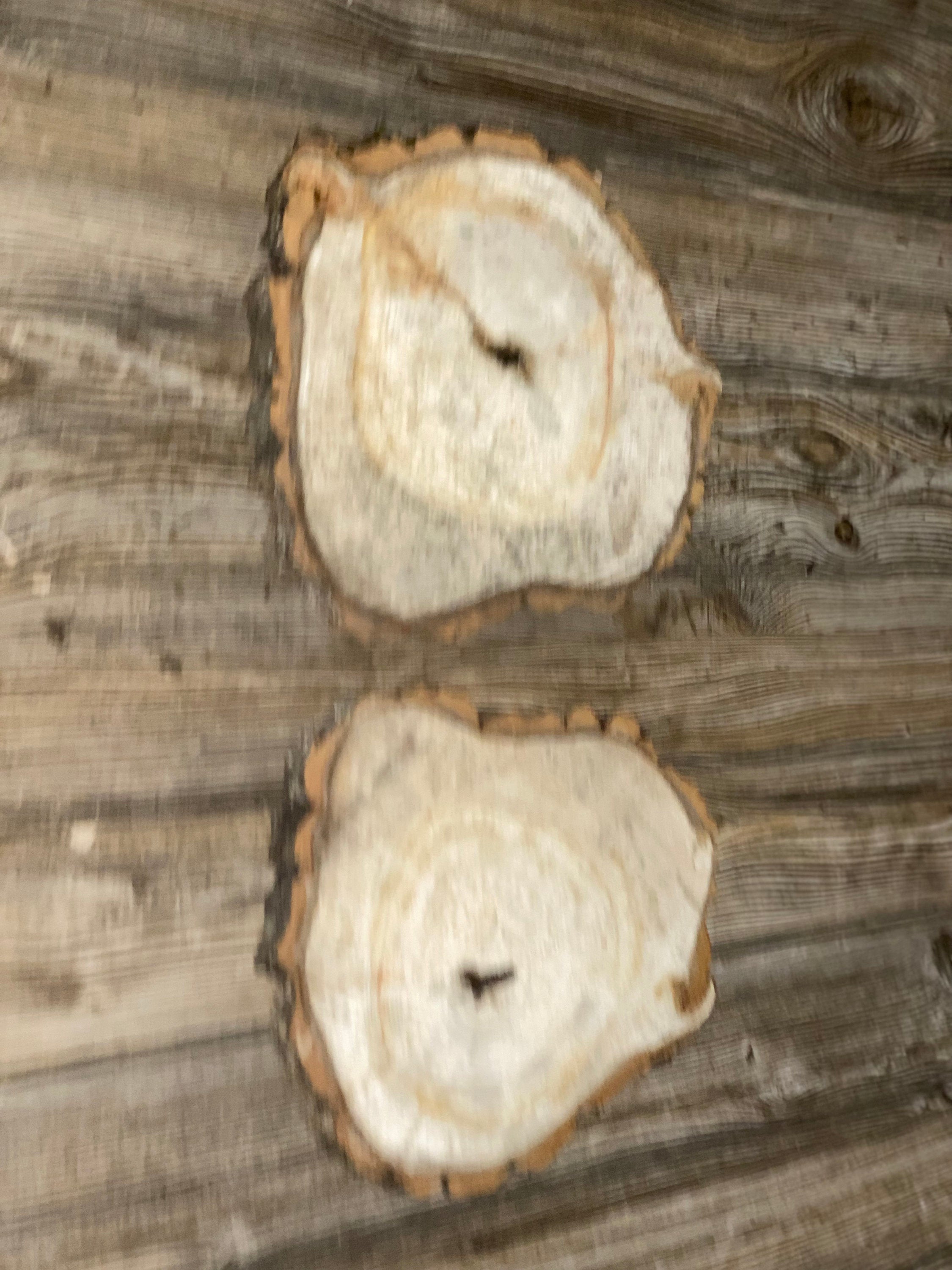 Two Aspen Burl Slices, Approximately 10.5 Inches Long by 9 Inches Wide and 3/4 Inches Thick