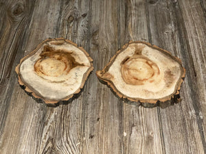 Two Aspen Burl Slices, Approximately 10 Inches Long by 9-10 Inches Wide and 3/4 Inches Thick