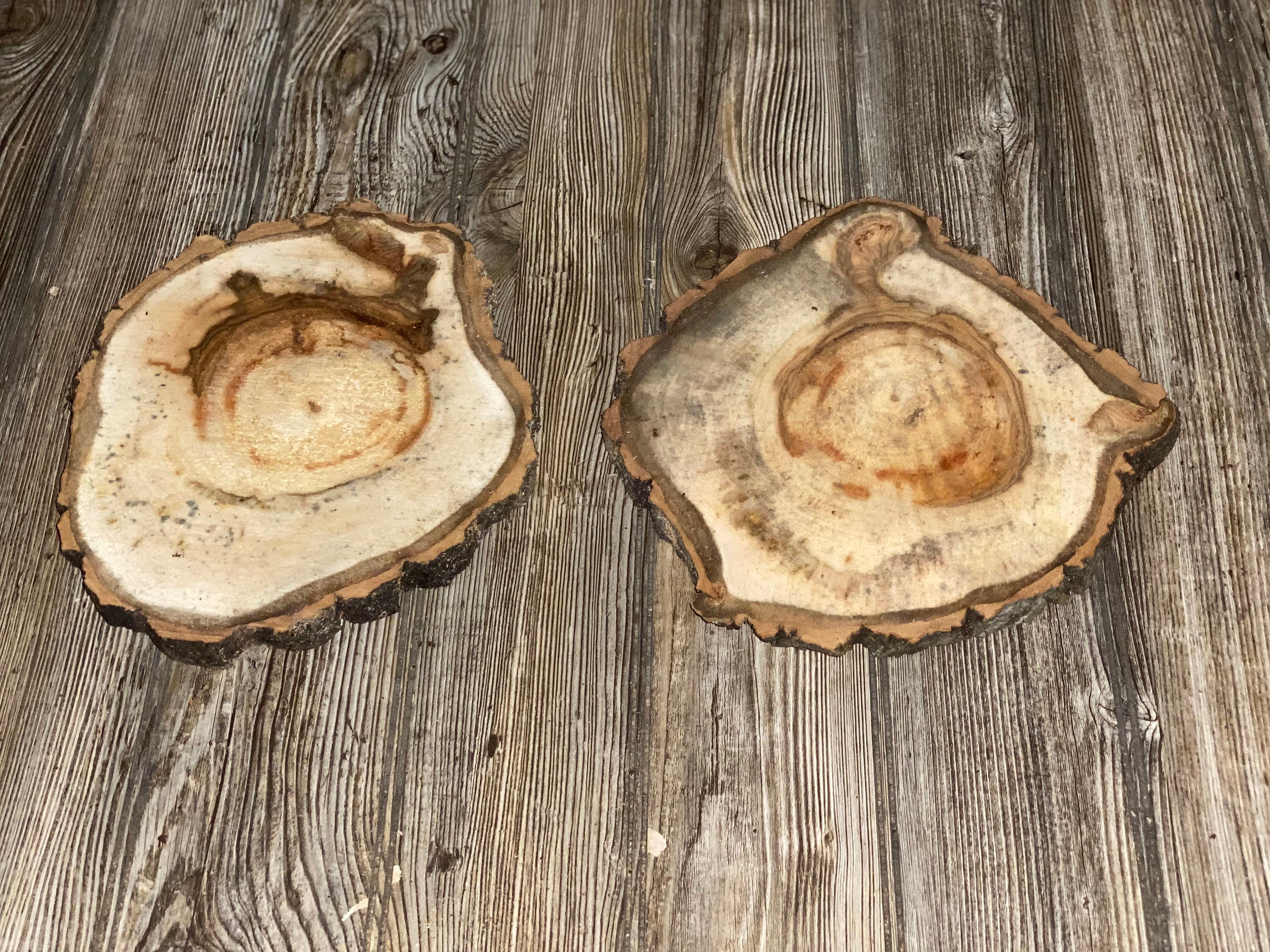 Two Aspen Burl Slices, Approximately 10 Inches Long by 9-10 Inches Wide and 3/4 Inches Thick