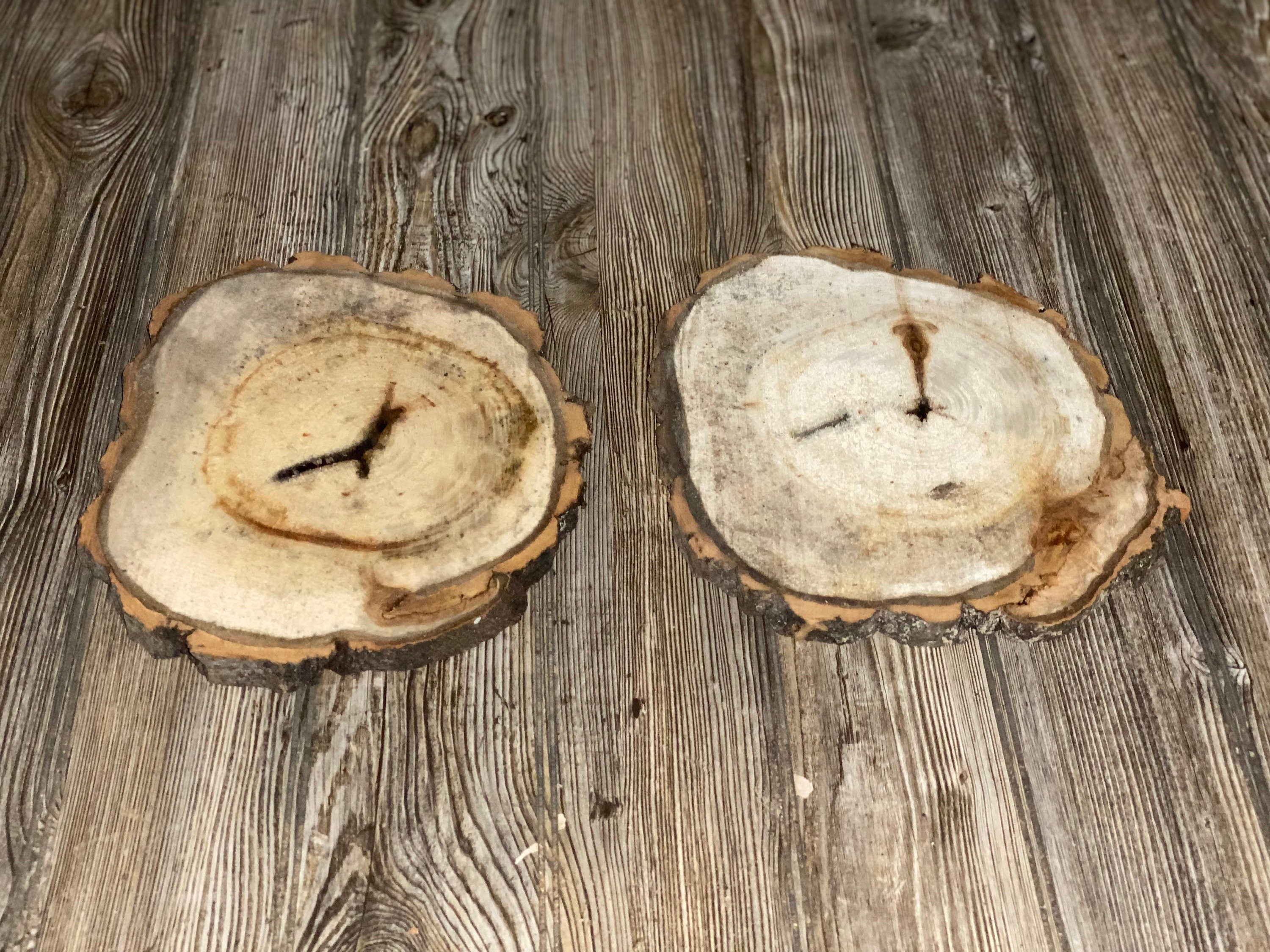 Two Aspen Burl Slices, Approximately 10.5-11 Inches Long by 9 Inches Wide and 3/4 Inches Thick