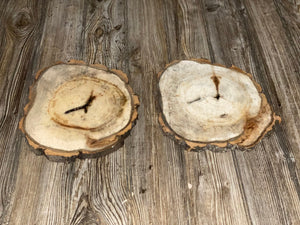 Two Aspen Burl Slices, Approximately 10.5-11 Inches Long by 9 Inches Wide and 3/4 Inches Thick
