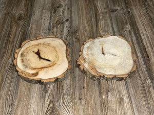 Two Aspen Burl Slices, Approximately 10.5-11 Inches Long by 9 Inches Wide and 3/4 Inches Thick