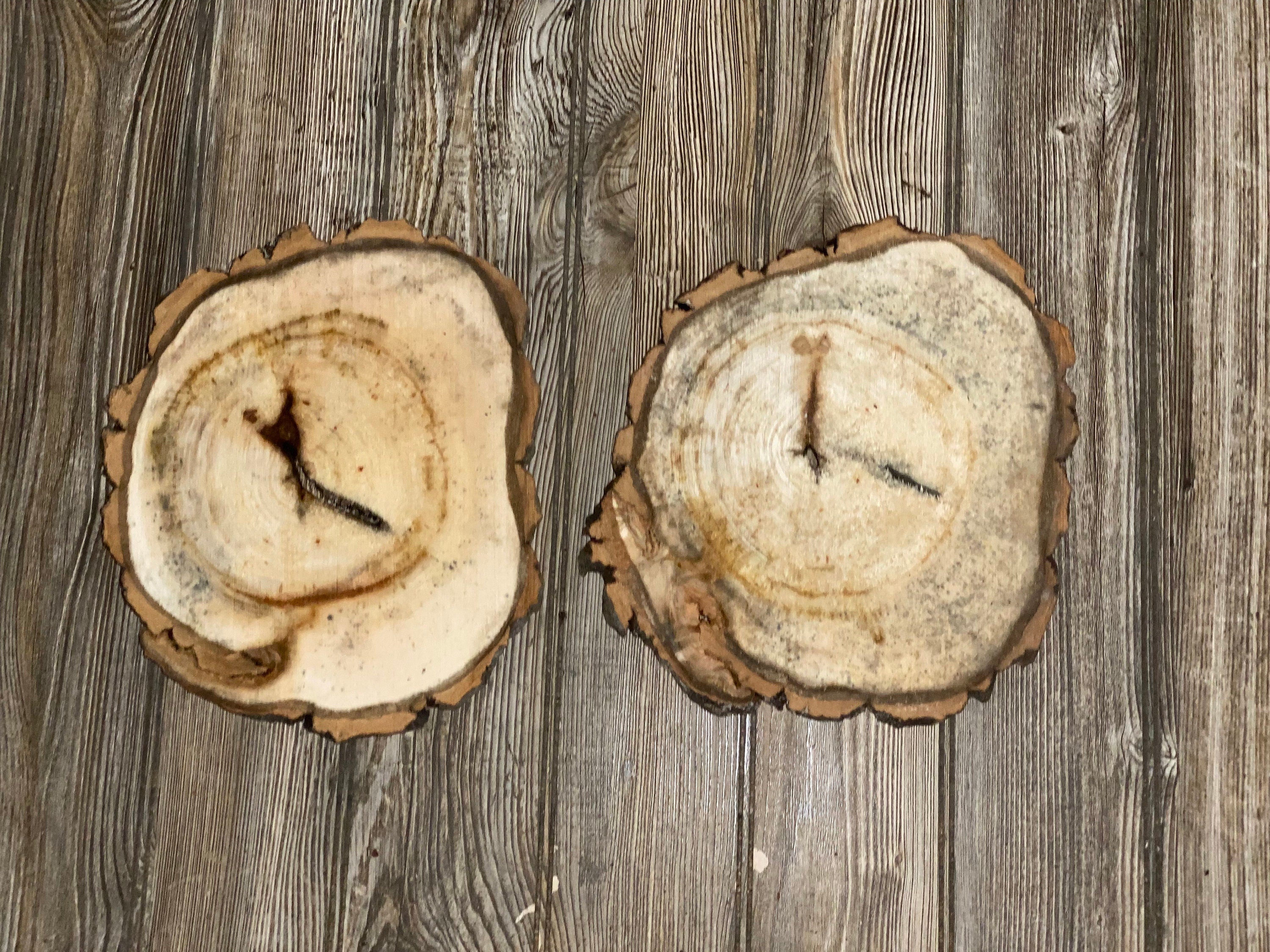 Two Aspen Burl Slices, Approximately 10.5-11 Inches Long by 9 Inches Wide and 3/4 Inches Thick