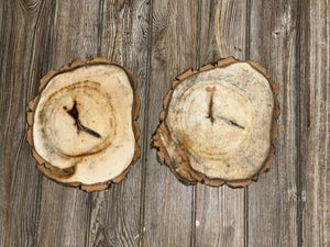 Two Aspen Burl Slices, Approximately 10.5-11 Inches Long by 9 Inches Wide and 3/4 Inches Thick