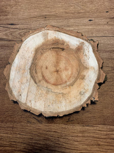 One Large Aspen Slice, Approximately 9 Inches Long by 8 Inches Wide and 1 Inch Thick