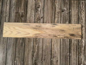 Red Oak Slab, Wood, Approximately 34 Inches Long by 7 Inches Wide by 1 Inch High