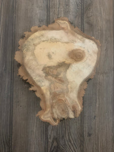 Aspen Burl Slice, Approximately 11 Inches Long by 9 Inches Wide and 2 Inches Thick