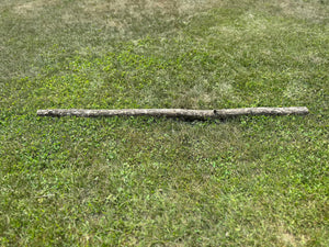 Ironwood Log, Ironwood Walking Stick, Hophornbeam, 72 Inches Long